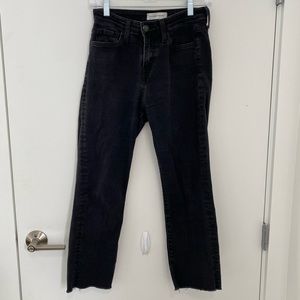 Flying monkey frayed straight leg jean